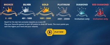Luna Casino VIP program